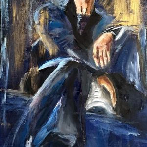 Comme si de rien n’était – Peinture figurative contemporaine – Florence Yangui
