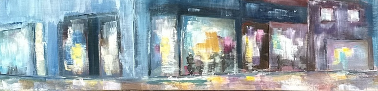 La ville en passant – détail : Vitrines et lumières – Florence Yangui