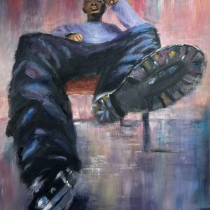 Peinture figurative contemporaine Rien à prouver – Florence Yangui