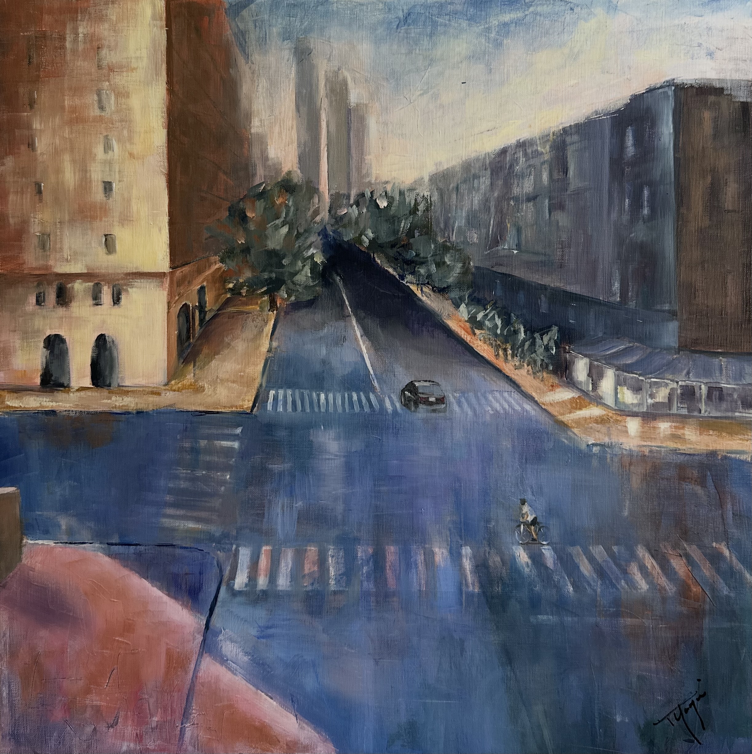 À contre-jour – peinture urbaine contemporaine de Florence Yangui